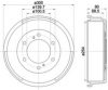 HELLA 8DT 355 301-761 Brake Drum